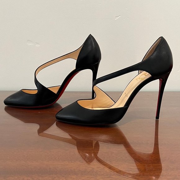 NIB Christian Louboutin Catchy One 100 Nappa Shiny Heels - Picture 11 of 15